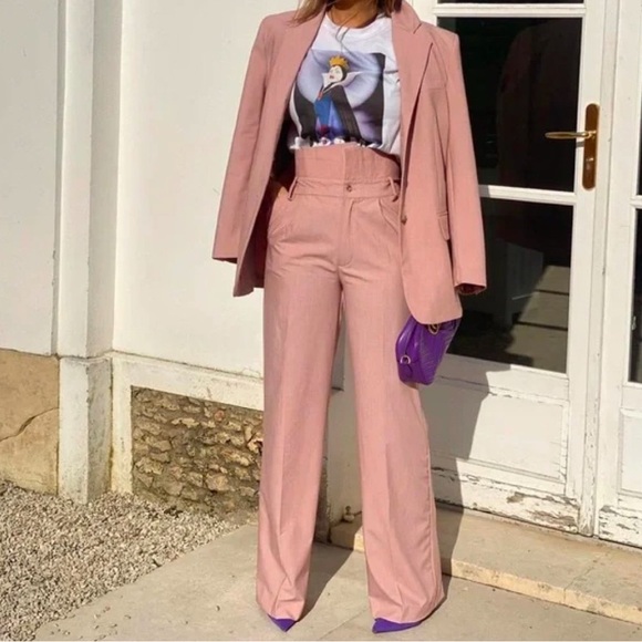 Zara Blush Pink Suit - Picture 1 of 8